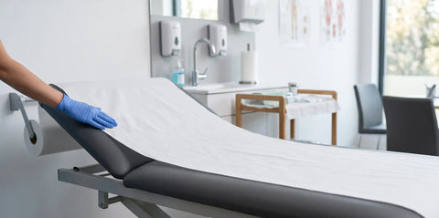 Lençol hospitalar de papel: como escolher para clínicas, consultórios e estética