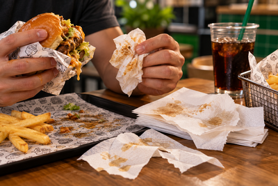 7 erros ao escolher guardanapos e papéis para food service