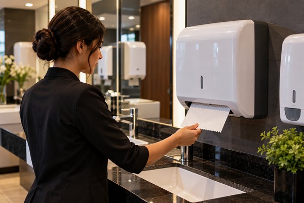 Papel toalha para banheiro comercial: como escolher?