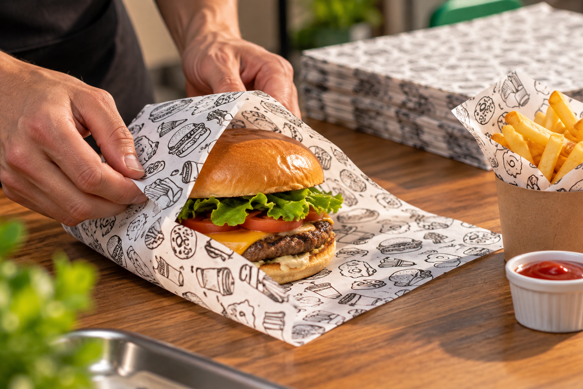 Papel de embrulho para lanches: como escolher o material certo