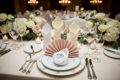 Guardanapo de Tecido x Guardanapo de Papel Premium: O Dilema da Mesa Posta no Casamento