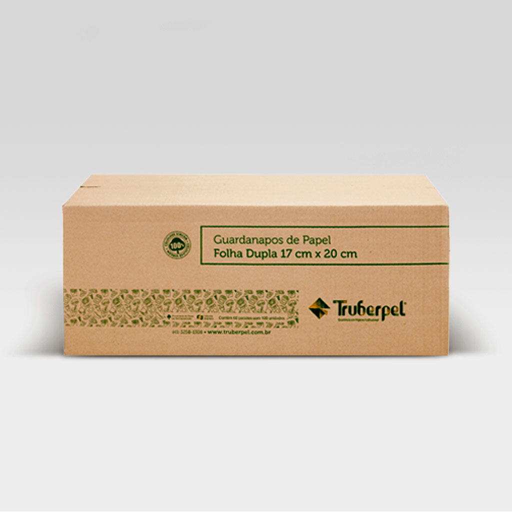 Guardanapo 17x20 Folha Dupla | Caixa com 3.000 unidades | Truberpell